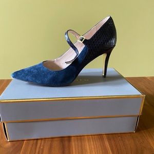 Louise et Cie suede & leather Mary Jane pumps